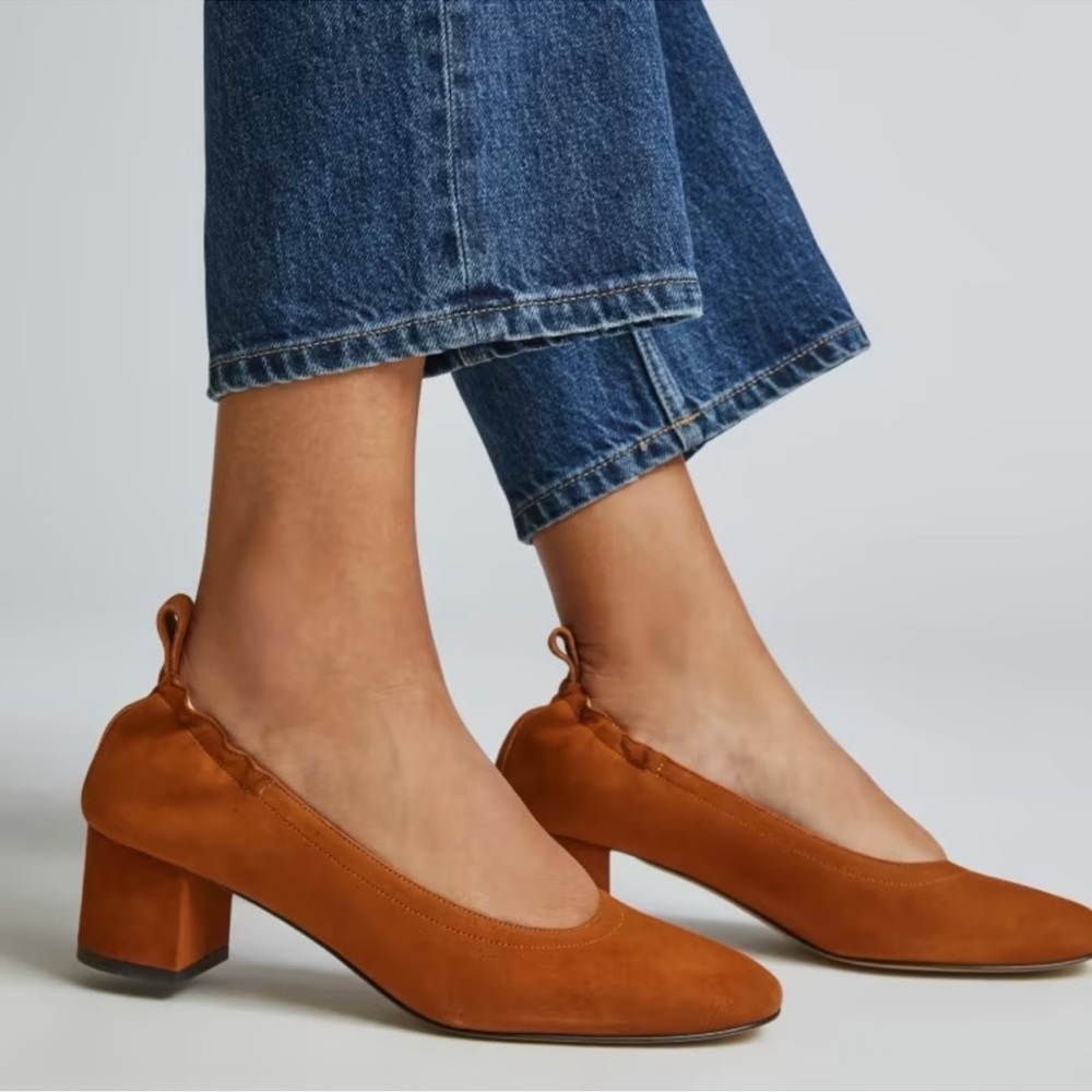 Everlane Suede The Italian Leather Day Block Heel